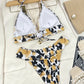 Animal Print Halter Neck Bikini Set-Get You Some Sun