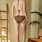 Davi & Dani Halter Skirt Bikini Swim Set-Get You Some Sun