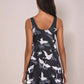 Full Size Printed Slit Plunge One-Piece Swimwear Plus Size-