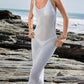 Sleeveless Knit Cover-Up Dress with Side Cutouts