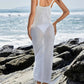 Sleeveless Knit Cover-Up Dress with Side Cutouts-