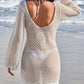 Crochet Backless Beach Cover-Up Dress-Get You Some Sun