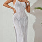 Side Slit Crochet Knit Cover-Up Dress-Get You Some Sun