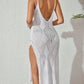 Side Slit Crochet Knit Cover-Up Dress-Get You Some Sun