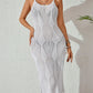 Side Slit Crochet Knit Cover-Up Dress-Get You Some Sun