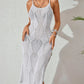 Side Slit Crochet Knit Cover-Up Dress-Get You Some Sun