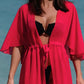Solid Color Flutter Sleeve Cover-Up-Get You Some Sun