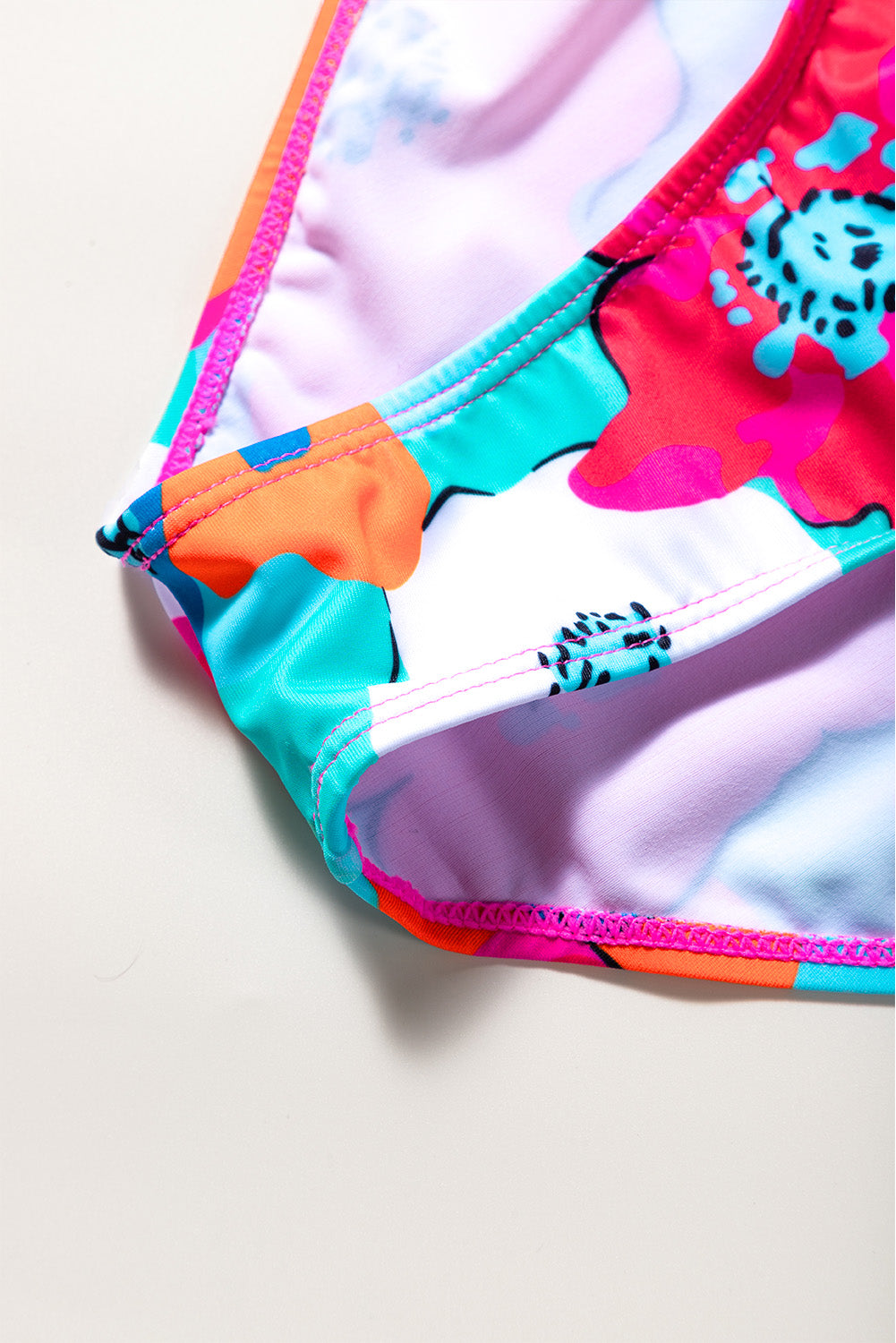 Cropped Swim Top and Floral Bottoms Set-Get You Some Sun
