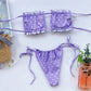 Frill Trim Ruched Bikini Set-Get You Some Sun