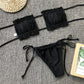 Frill Trim Ruched Bikini Set-Get You Some Sun