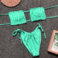 Frill Trim Ruched Bikini Set-Get You Some Sun