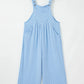 Checkered Pocketed Wide Leg Overalls-Get You Some Sun