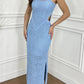 Cutout Side Slit Maxi Tank Dress-Get You Some Sun