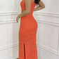 Cutout Side Slit Maxi Tank Dress-Get You Some Sun