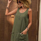Decor Button Mini Tank Dress with Pockets-Get You Some Sun