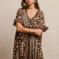BiBi Leopard Prints Mix and Match Short Sleeves Dress