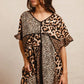 BiBi Leopard Prints Mix and Match Short Sleeves Dress