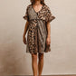 BiBi Leopard Prints Mix and Match Short Sleeves Dress