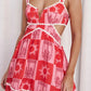 Cutout Printed Mini Dress-Get You Some Sun