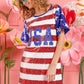 BiBi American Flag Theme Usa Print Sequin Dress