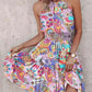 Paisley Print Halter Neck Mini Dress-Get You Some Sun