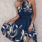 Paisley Print Halter Neck Mini Dress-Get You Some Sun
