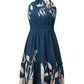 Paisley Print Halter Neck Mini Dress-Get You Some Sun