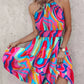 Paisley Print Halter Neck Mini Dress-Get You Some Sun