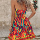 Paisley Print Halter Neck Mini Dress-Get You Some Sun