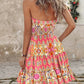 Paisley Print Halter Neck Mini Dress-Get You Some Sun