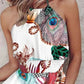 Paisley Print Halter Neck Mini Dress-Get You Some Sun