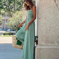 Gingham Smocked Wide-Leg Jumpsuit-Get You Some Sun
