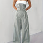 Strapless Color Block Wide Leg Jumpsuit-Get You Some Sun