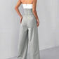 Strapless Color Block Wide Leg Jumpsuit-Get You Some Sun