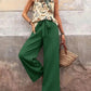 Printed Tank Top and Wide Leg Pants Set-Get You Some Sun