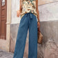 Printed Tank Top and Wide Leg Pants Set-Get You Some Sun