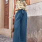 Printed Tank Top and Wide Leg Pants Set-Get You Some Sun