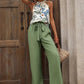 Printed Tank Top and Wide Leg Pants Set-Get You Some Sun
