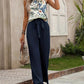 Printed Tank Top and Wide Leg Pants Set-Get You Some Sun