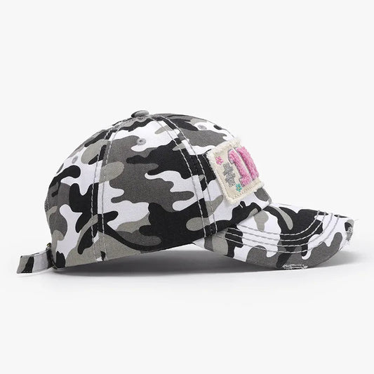 Letter Adjustable Cotton Baseball Cap-Get You Some Sun