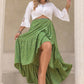 Plus Size High-Low Skirt-Get You Some Sun