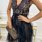 Lace V-Neck Ruffle Dress-Get You Some Sun