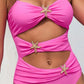 Cutout Spaghetti Strap One-Piece Swimwear-Get You Some Sun