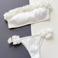 Applique Tie Back Two-Piece Bikini Set-Get You Some Sun