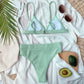Spaghetti Strap Ribbed Bikini Set-Get You Some Sun