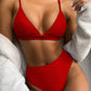 Spaghetti Strap Ribbed Bikini Set-Get You Some Sun