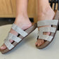 Forever Link Rhinestone Open Toe Sandals-Get You Some Sun