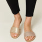 WILD DIVA Rhinestone Open Toe Flat Sandals-Get You Some Sun