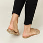 WILD DIVA Rhinestone Open Toe Flat Sandals-Get You Some Sun