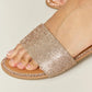 WILD DIVA Rhinestone Open Toe Flat Sandals-Get You Some Sun
